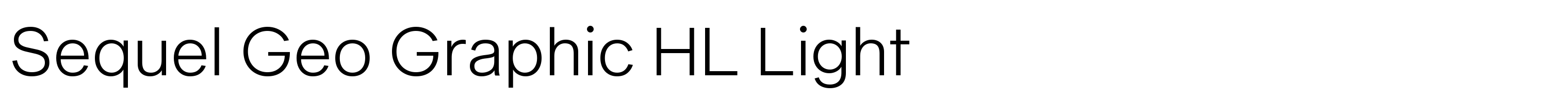 Sequel Geo Graphic HL Light